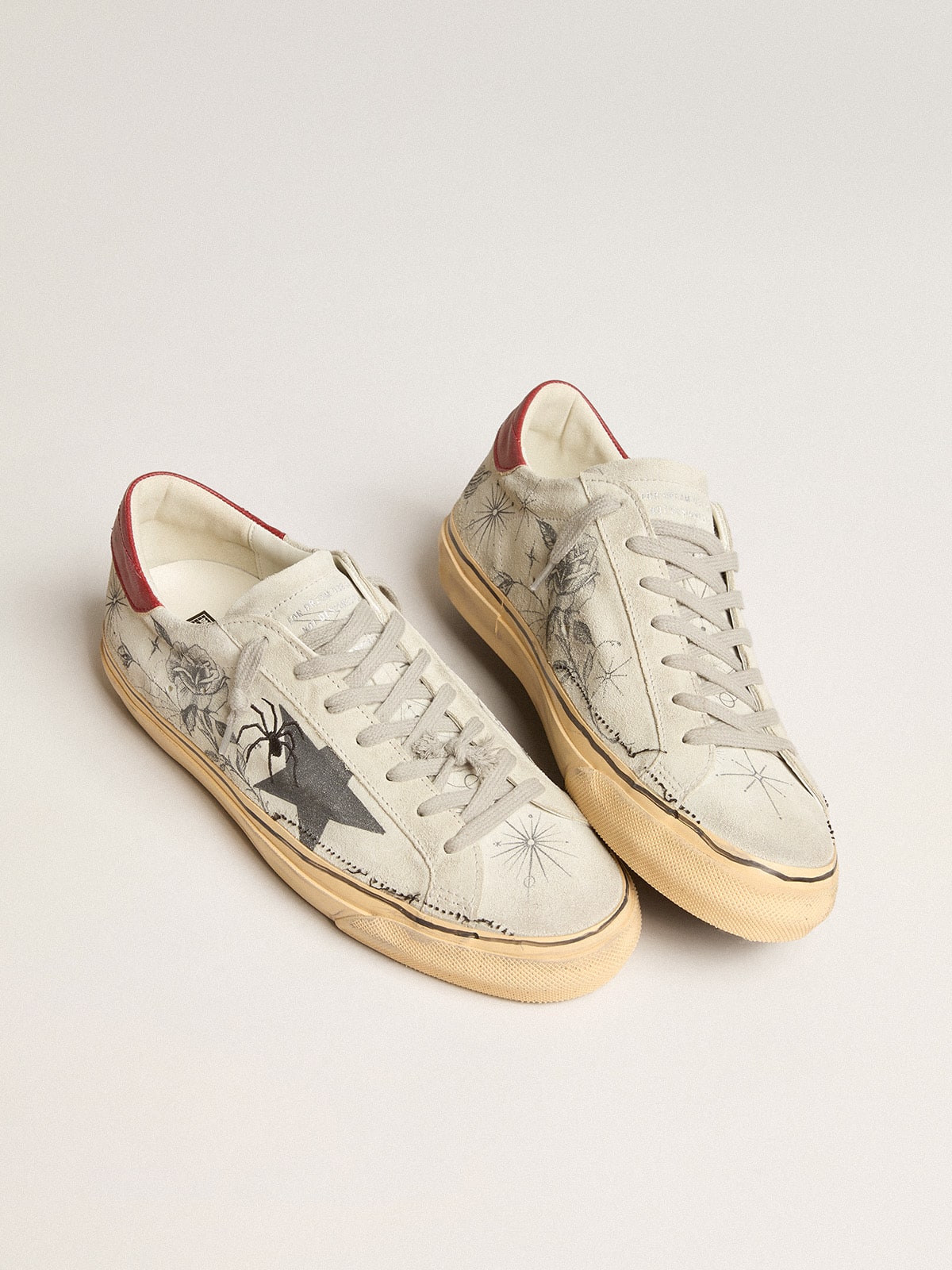 Golden Goose - Super-Star für Damen aus Spaltleder in Eisgrau aus der „HAUS of Dreamers“-Kollektion in 