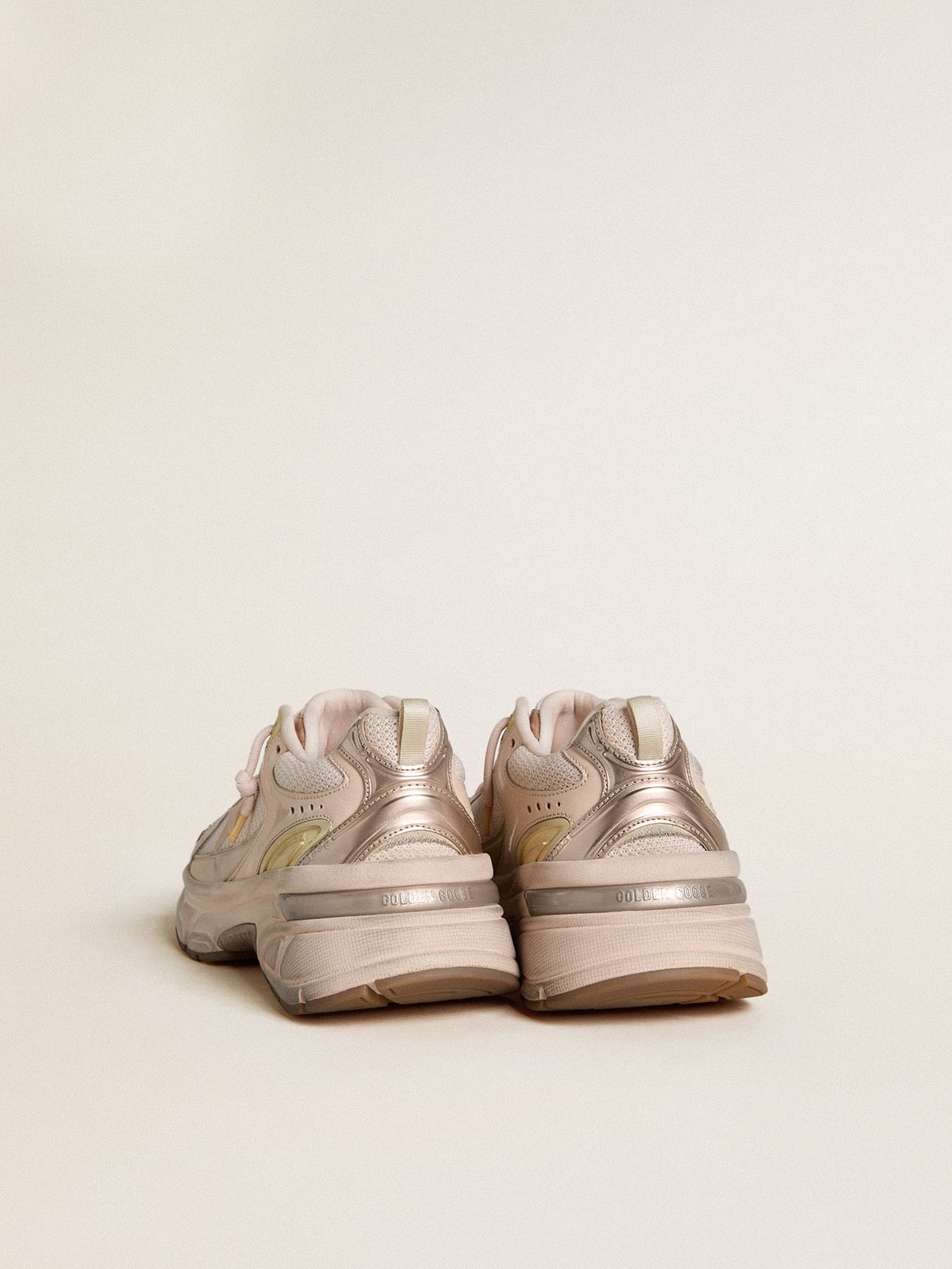 Women's Lightstar with pink leather and mesh upper and pink star
