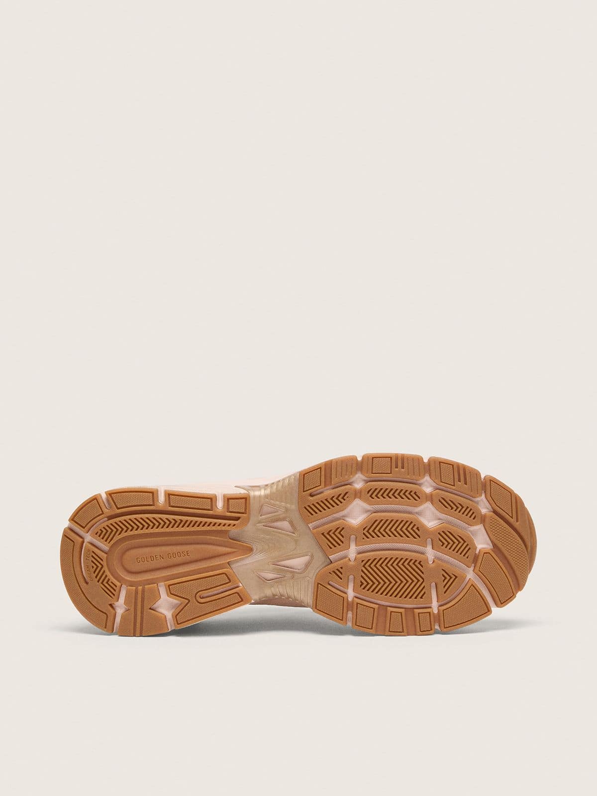 Golden Goose - Women&rsquo;s Lightstar with pink leather and mesh upper and pink star in 