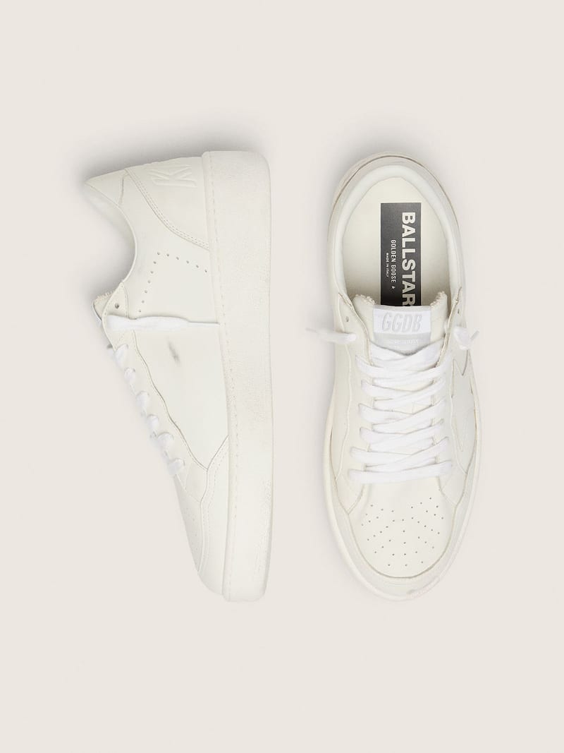 Golden Goose - Women's Ball Star with white leather star and heel tab in 