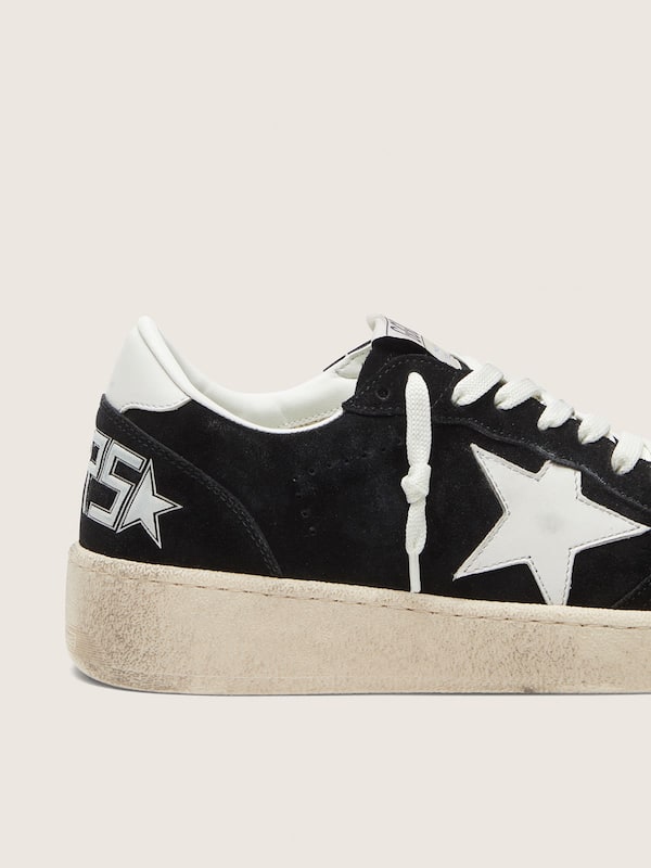 Golden Goose Women&rsquo;s Ball Star in black suede with white star Ball Star white woman