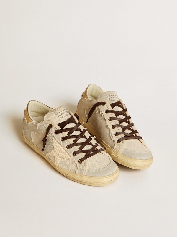 Golden Goose - Women's Super-Star LTD in canvas with TPU star and leather heel tab in 