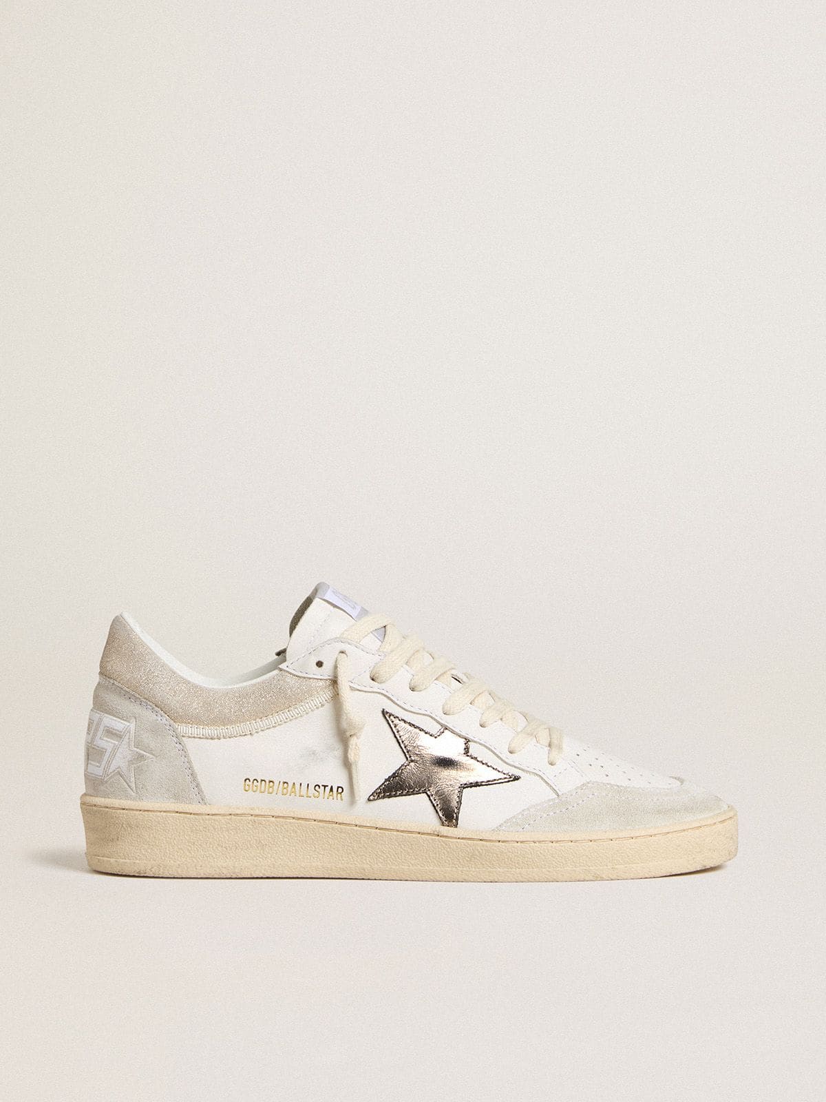 Golden Goose - Women's Ball Star with metallic leather star and glossy leather heel tab in 