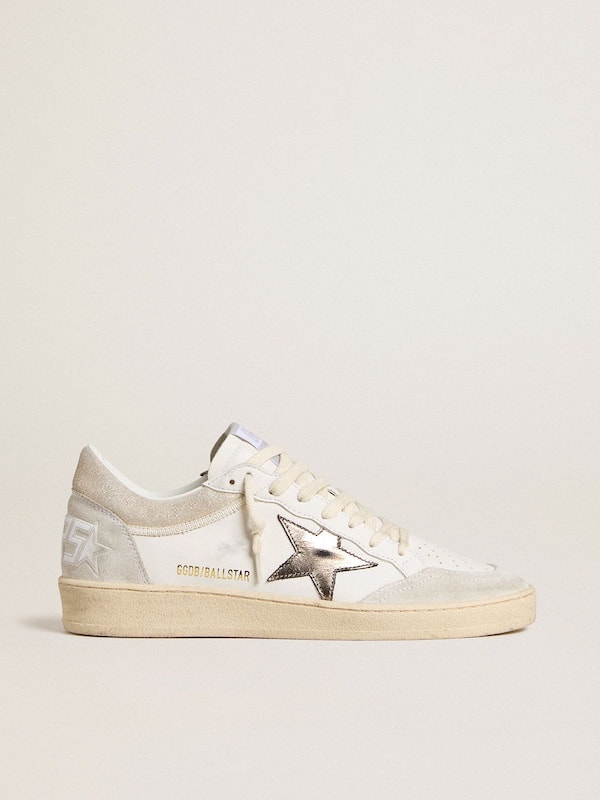 Golden Goose - Women's Ball Star with metallic leather star and glossy leather heel tab in 