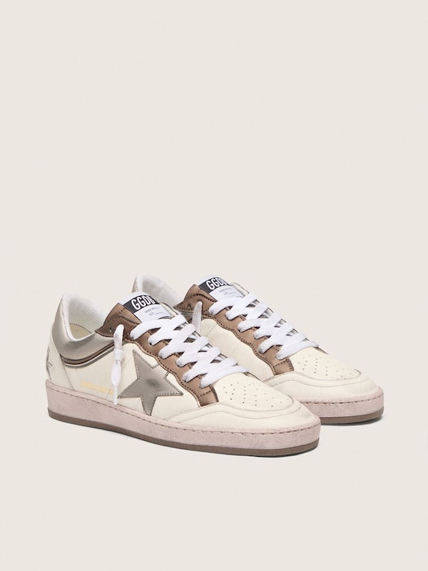 Golden Goose - Women's Ball Star LTD in nappa leather with metallic bio-based star and inserts in 