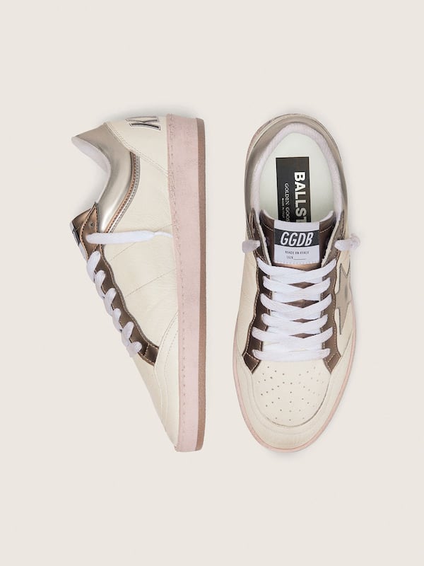 Golden Goose - Women's Ball Star LTD in nappa leather with metallic bio-based star and inserts in 