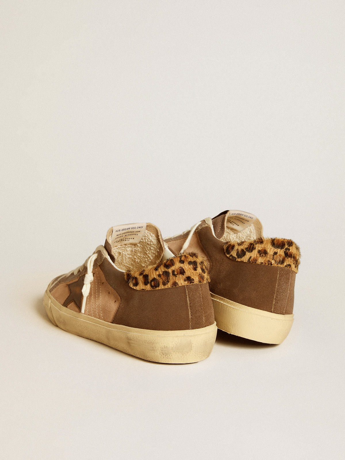 Golden Goose - Women’s Super-Star in suede with leather star and pony skin heel tab in