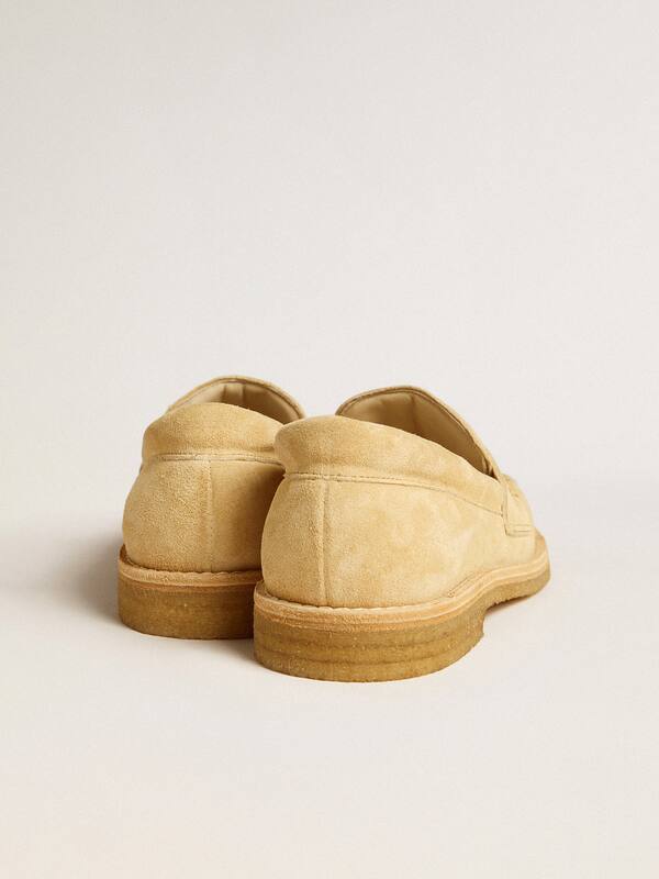 Golden Goose - Jerry loafer in ecru waxed suede in 