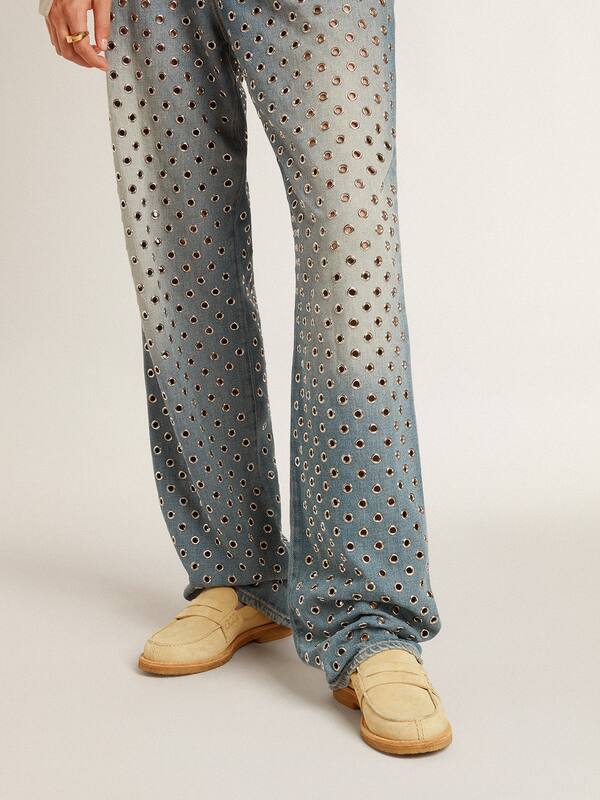 Golden Goose - Jerry loafer in ecru waxed suede in 
