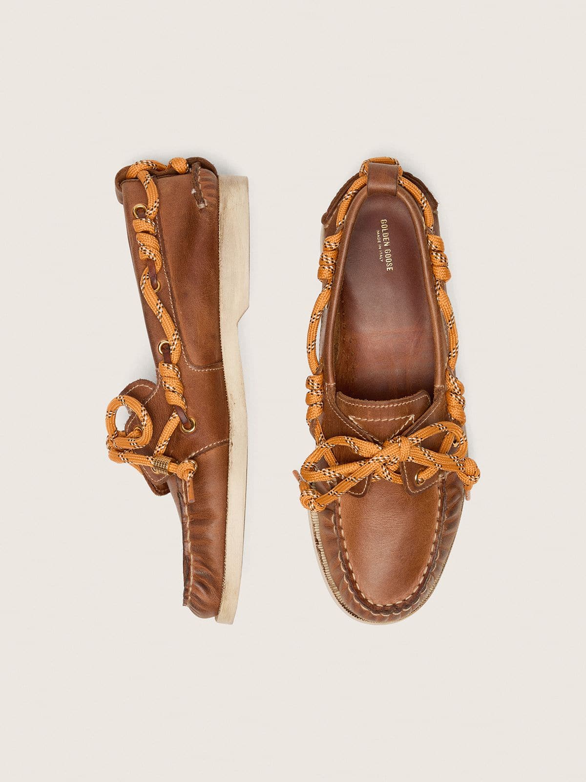 Golden Goose - Women's Cruise loafer in tobacco-colored leather in 