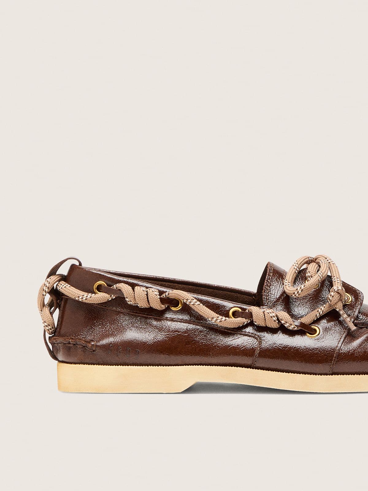 Golden Goose - Women's Cruise loafer in glossy dark brown leather in 