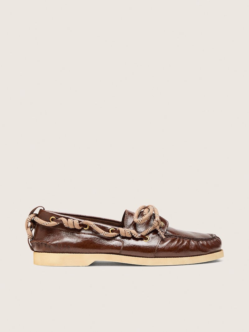Women's Cruise loafer in glossy dark brown leather