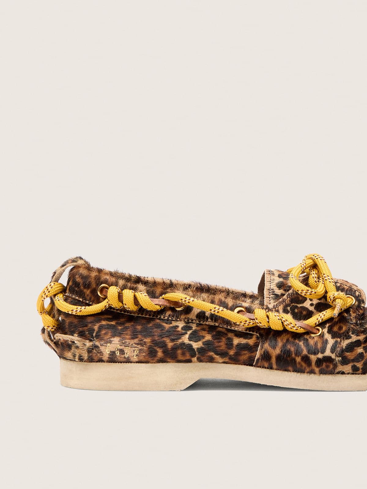 Golden Goose - Women's Cruise loafer in leopard-print pony skin in 
