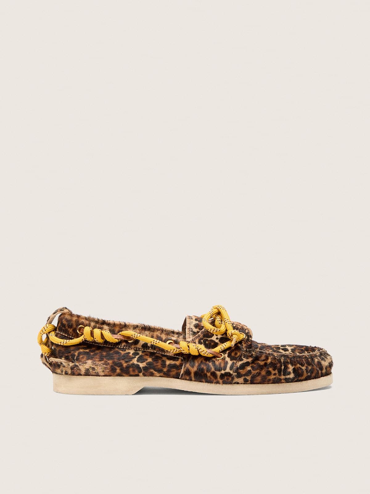 Golden Goose - Women's Cruise loafer in leopard-print pony skin in 