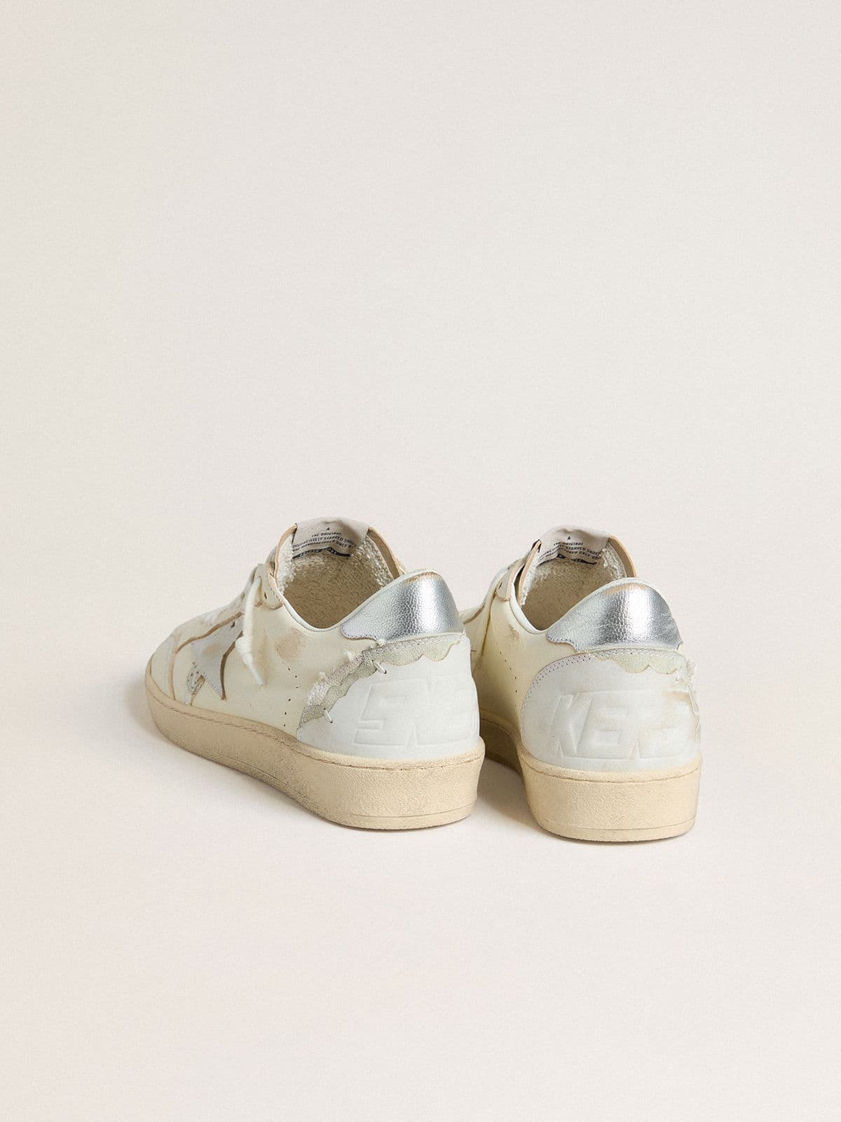 Golden Goose - Women’s Ball Star LTD with patchwork star and metallic leather heel tab in 