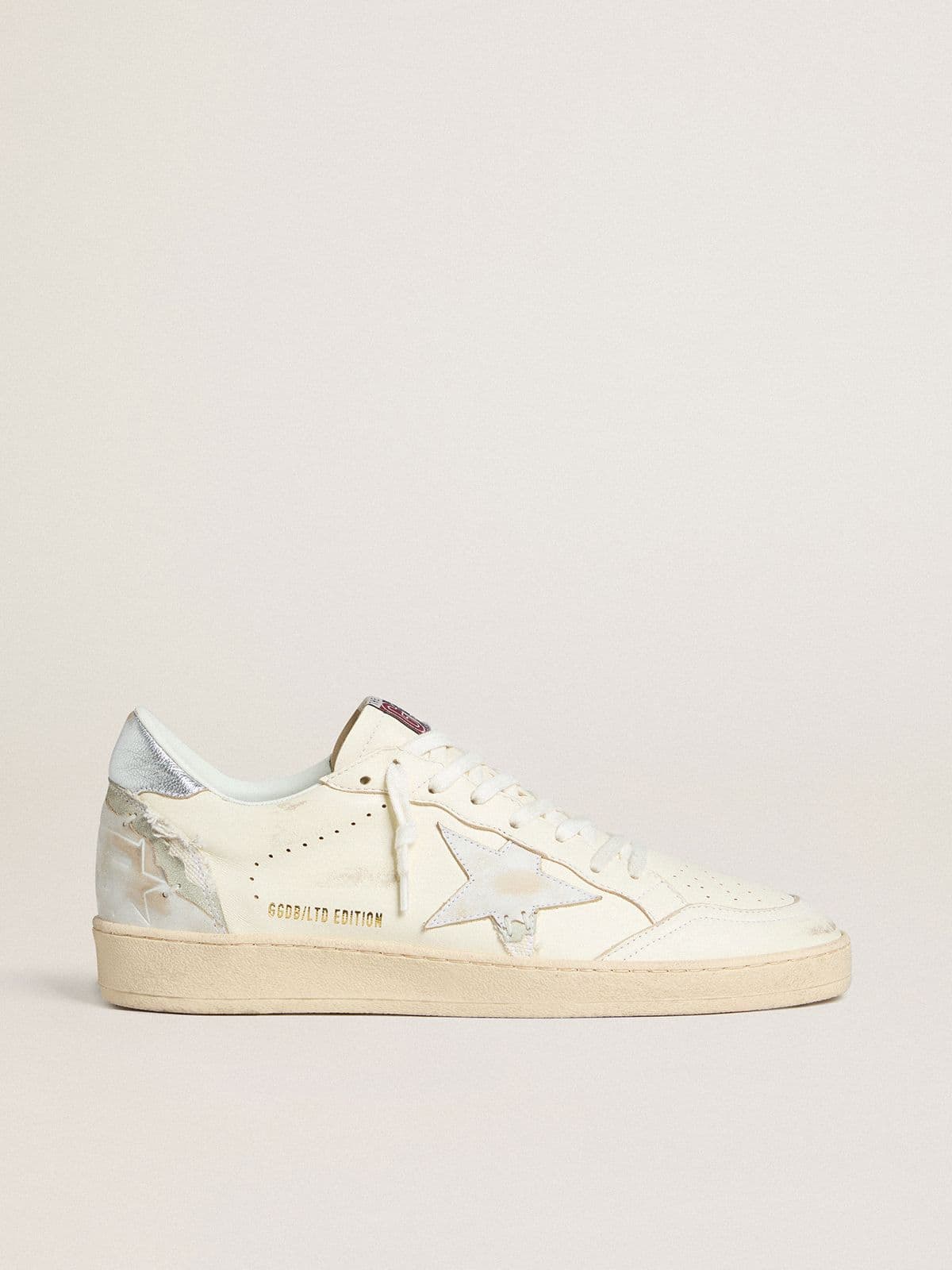 Golden Goose - Women’s Ball Star LTD with patchwork star and metallic leather heel tab in 