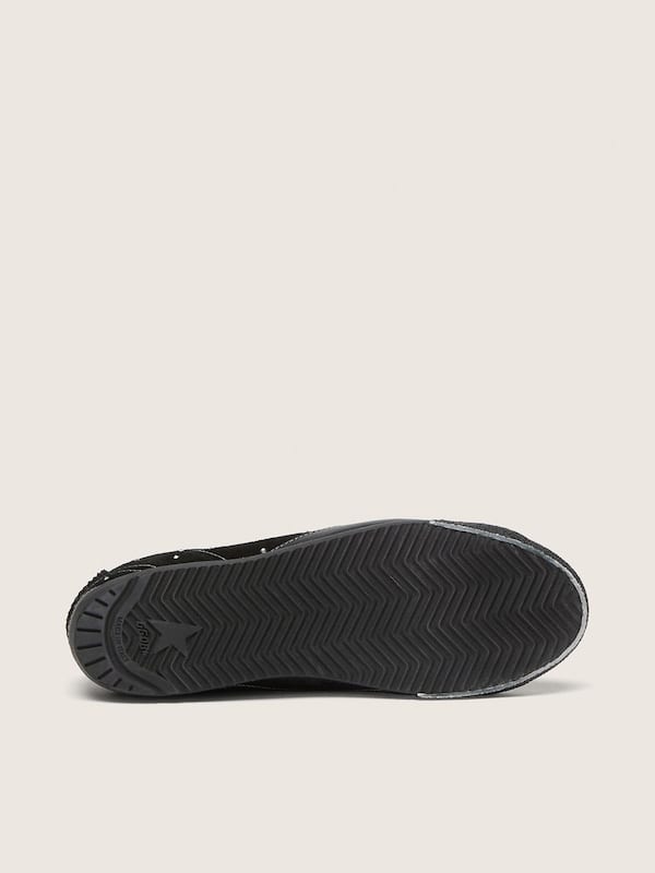 Golden Goose - Women's True-Star in black suede with Swarovski crystals and black leather star in 