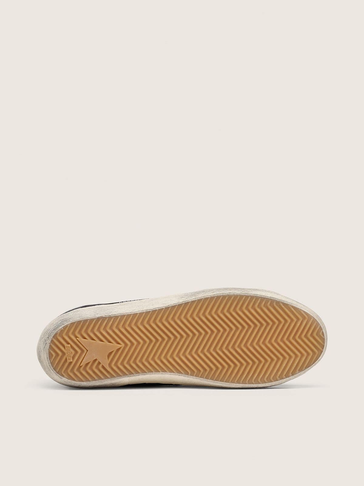 Golden Goose - Women&rsquo;s Super-Star in navy blue suede with silver star in 