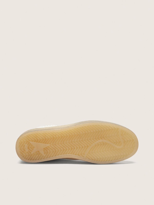 Golden Goose - Women&rsquo;s Ball Star LTD in white leather with light blue embroidered star in 