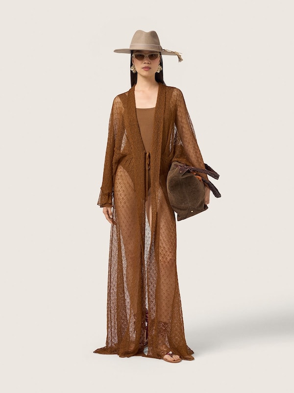 Golden Goose - Flache Damensandale mit bordeauxfarbenem Paisleymuster und Schmuckdetail in 