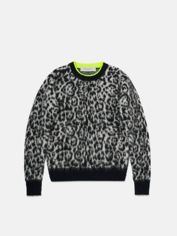 Andreina pullover with leopard pattern  