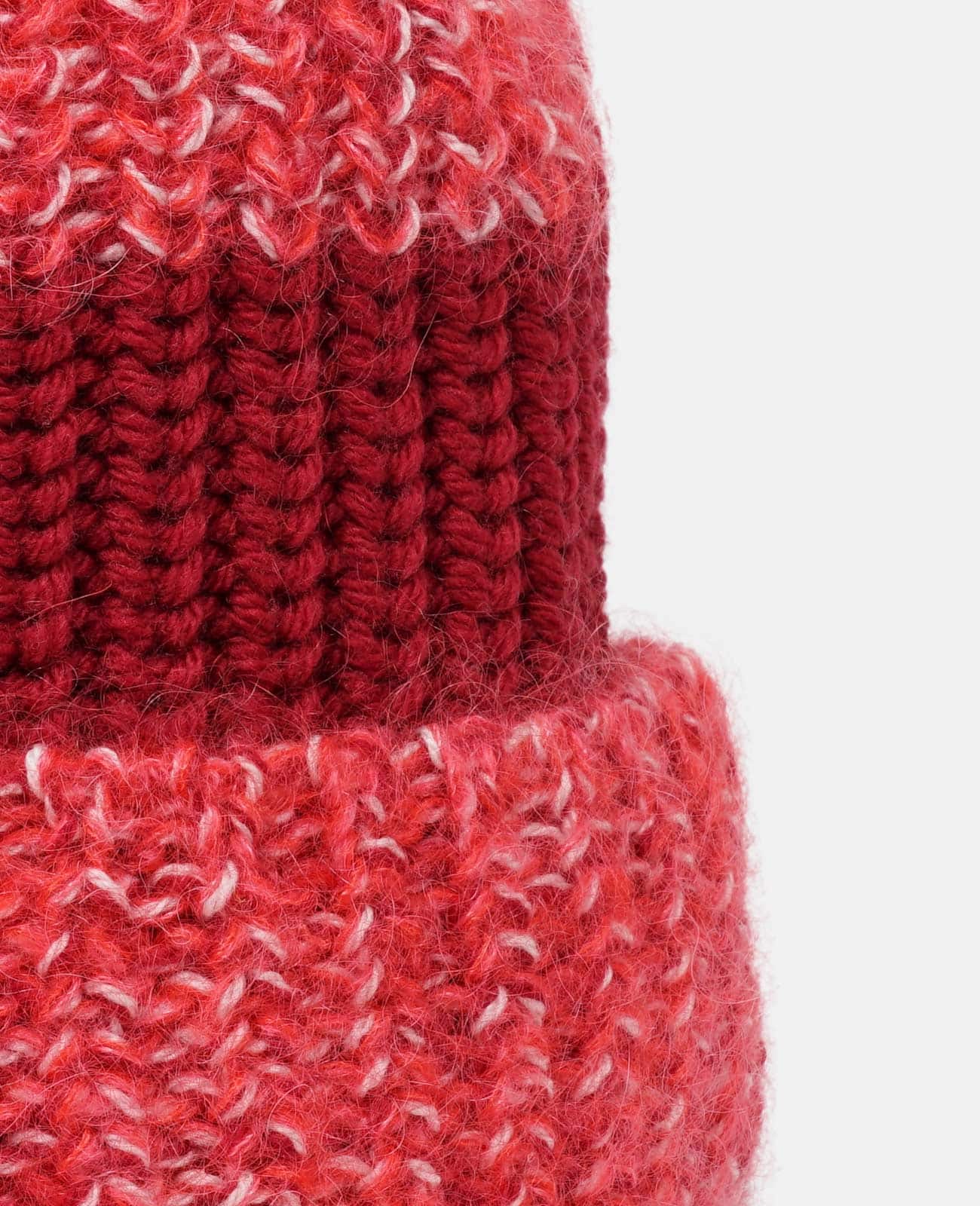 Golden Goose - Andromeda red beanie in mouliné wool in 