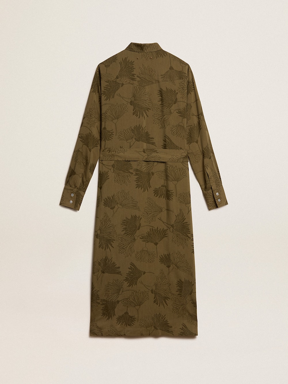 Golden Goose - Damen-Hemdblusenkleid aus Viskose und Baumwolle mit Blumenprint in 
