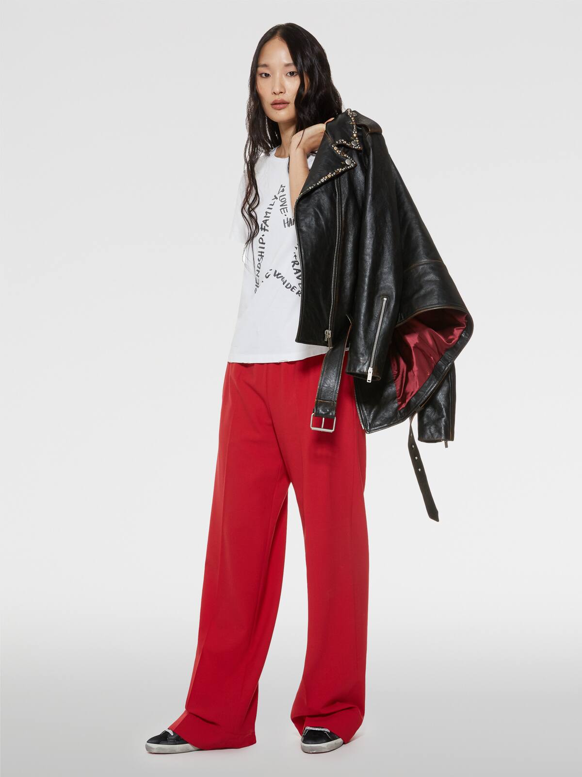 Golden Goose - Ania T-shirt with star print on the front in 