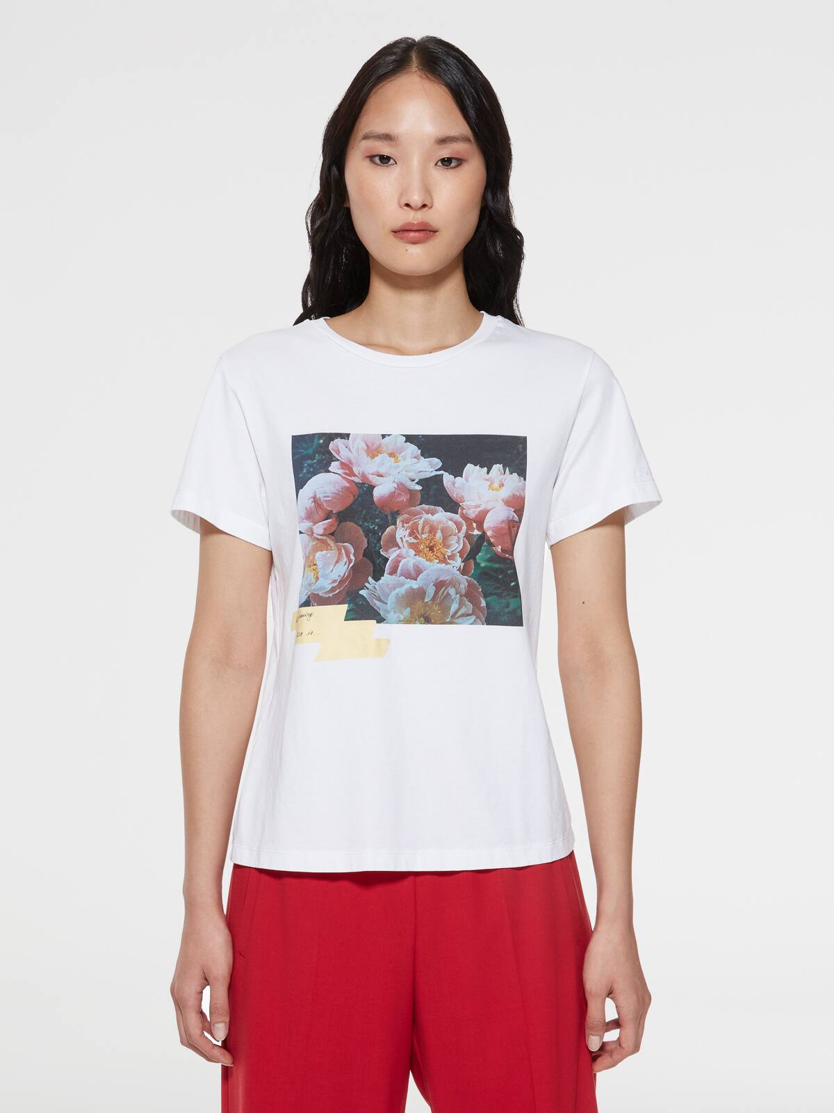 Golden Goose - Dream Maker Collection Ania T-shirt with adhesive tape-effect print in 