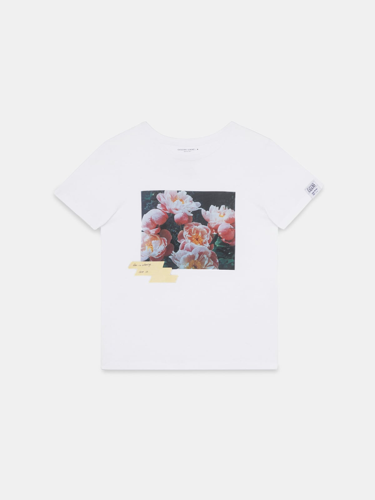 Golden Goose - Dream Maker Collection Ania T-shirt with adhesive tape-effect print in 