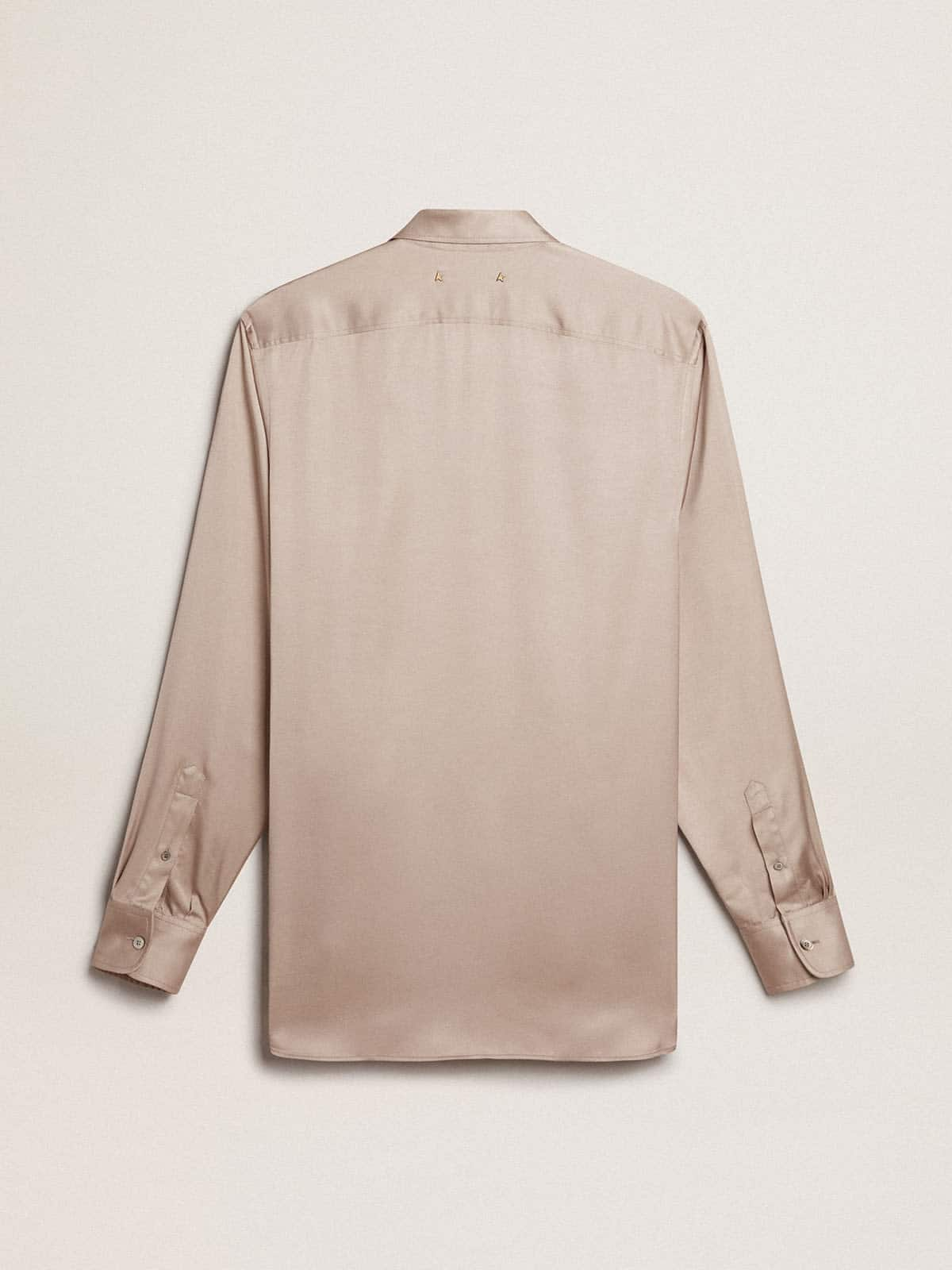 Golden Goose - Boyfriend shirt in powder-pink viscose in 