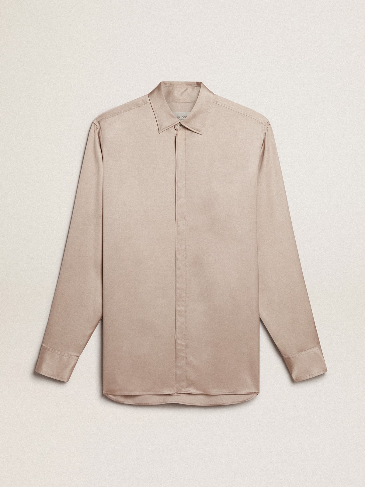 Golden Goose - Boyfriend shirt in powder-pink viscose in 