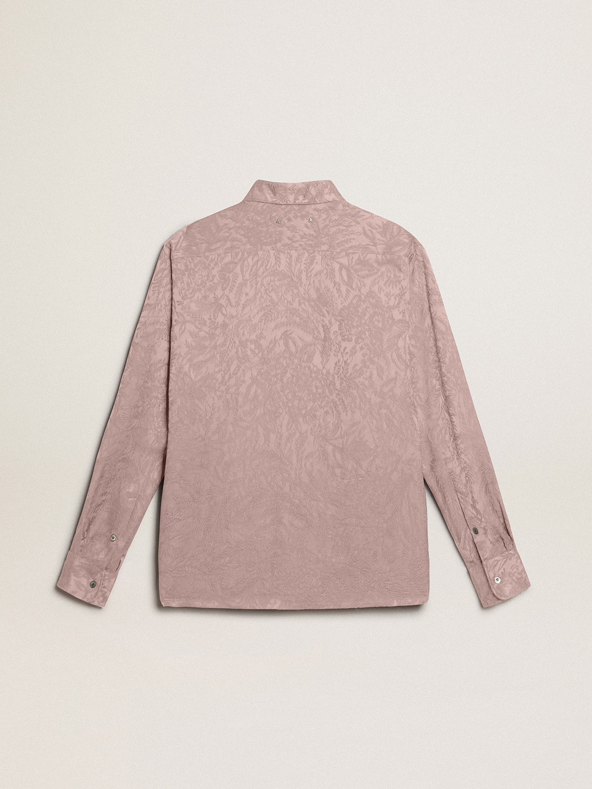 Golden Goose - Camicia da donna in viscosa color rosa con motivo floreale in 