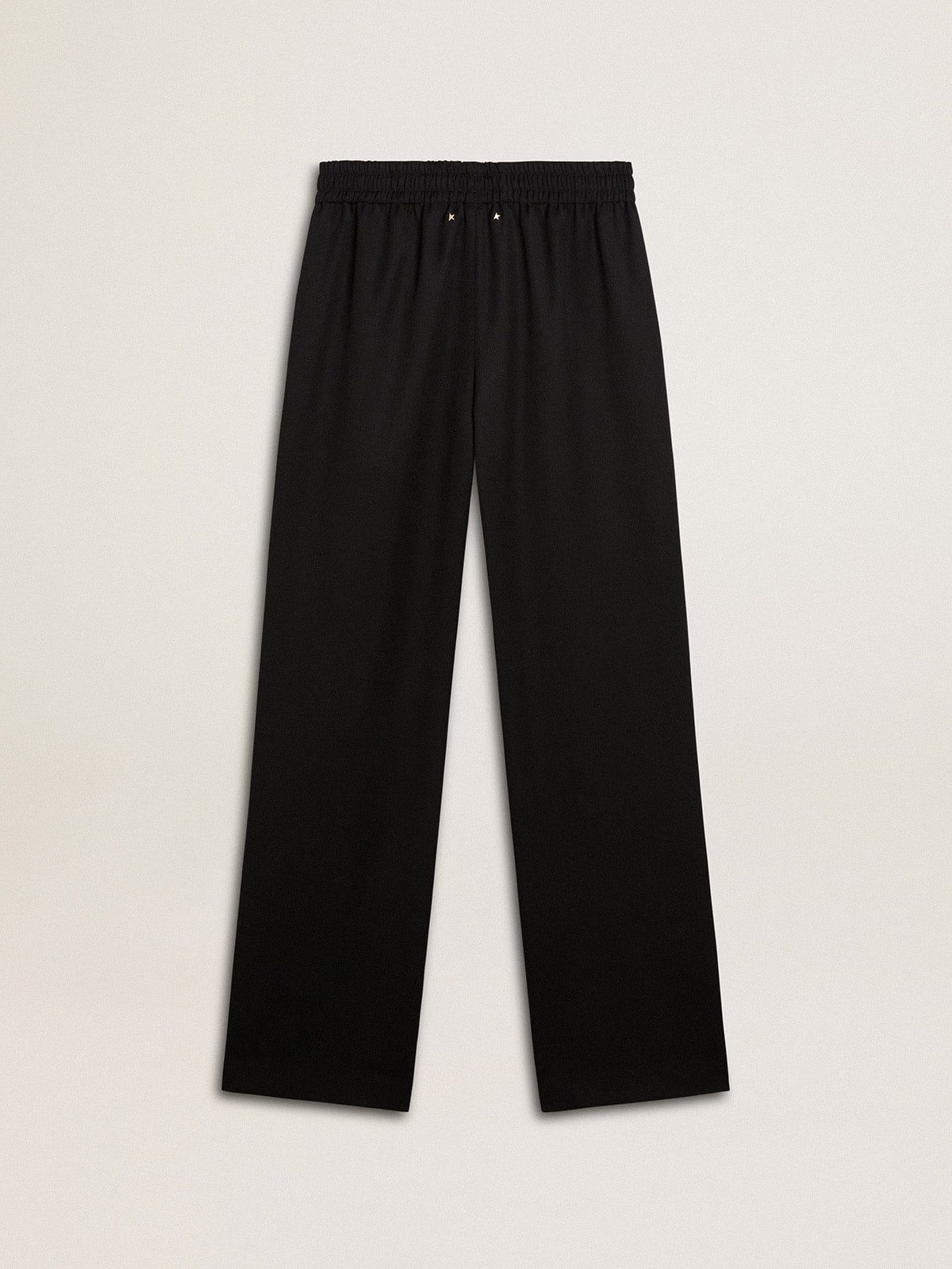 Golden Goose - Pantalón jogger de mujer en lana ligera de color negro in 