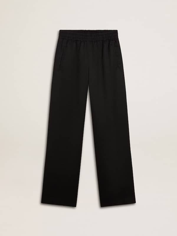 Golden Goose - Women’s black lightweight wool joggers in 
