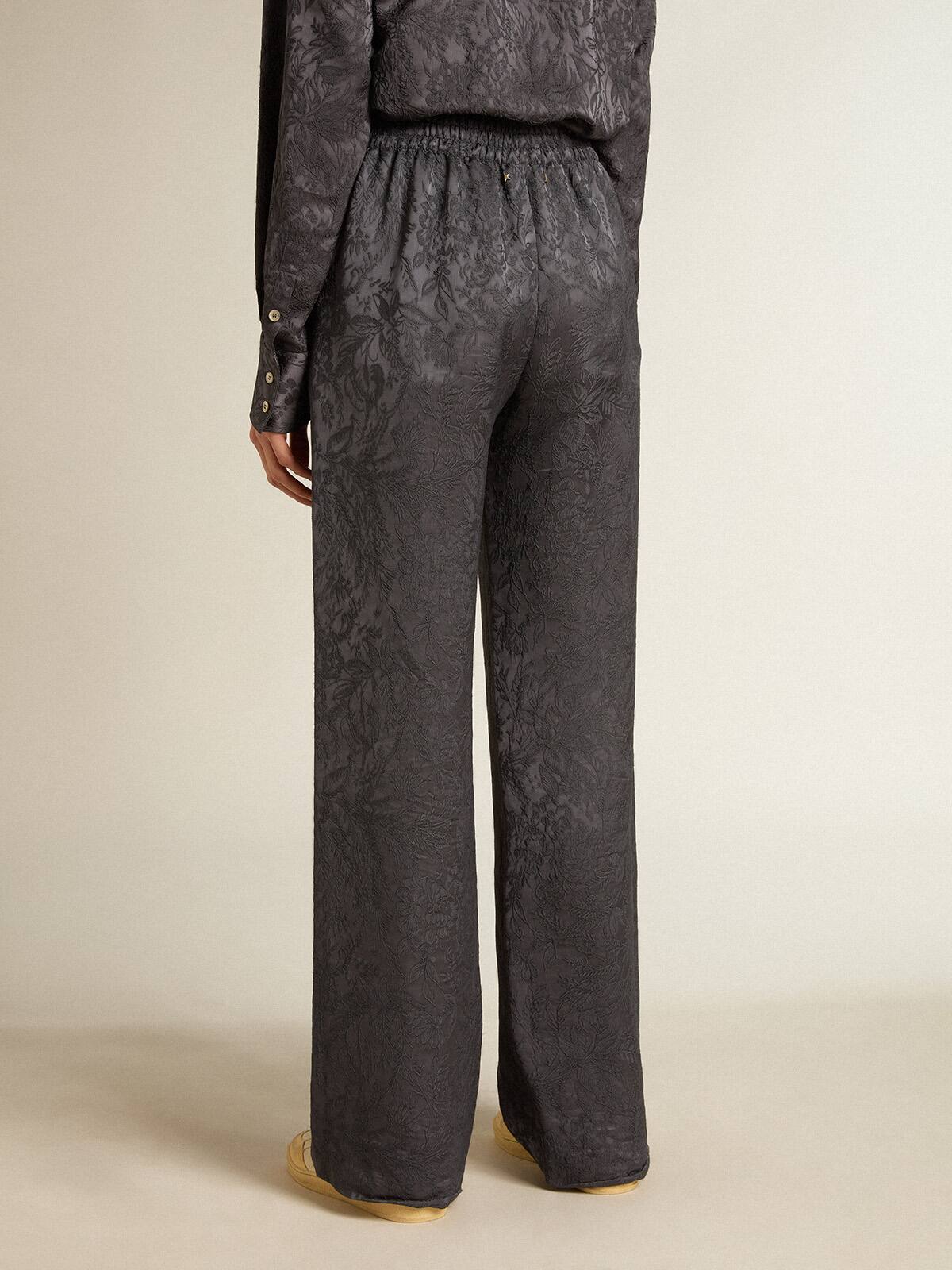 Golden Goose - Jacquard pants with all-over toile de jouy pattern in 