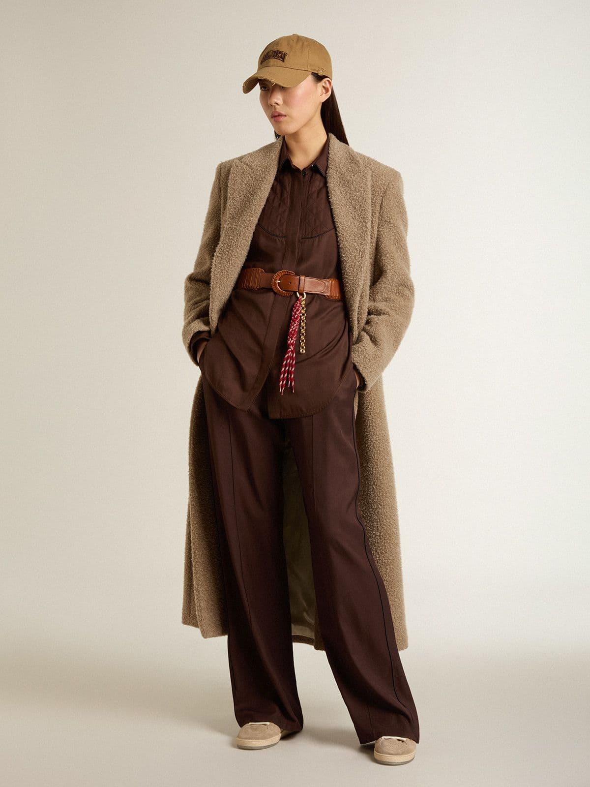 Golden Goose - Pantalone jogging da donna marrone  in 