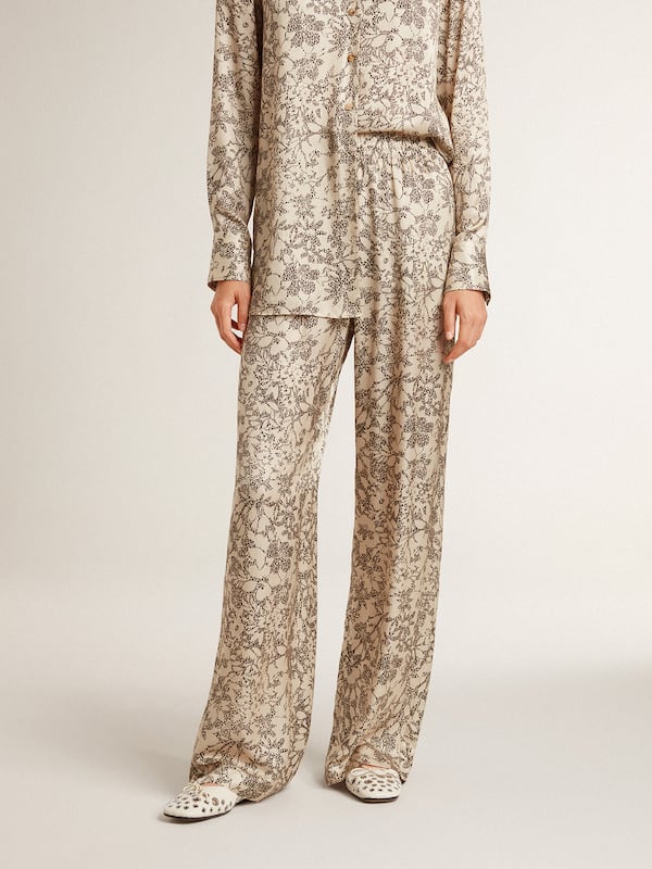 Golden Goose - Women's joggers with floral print  in 