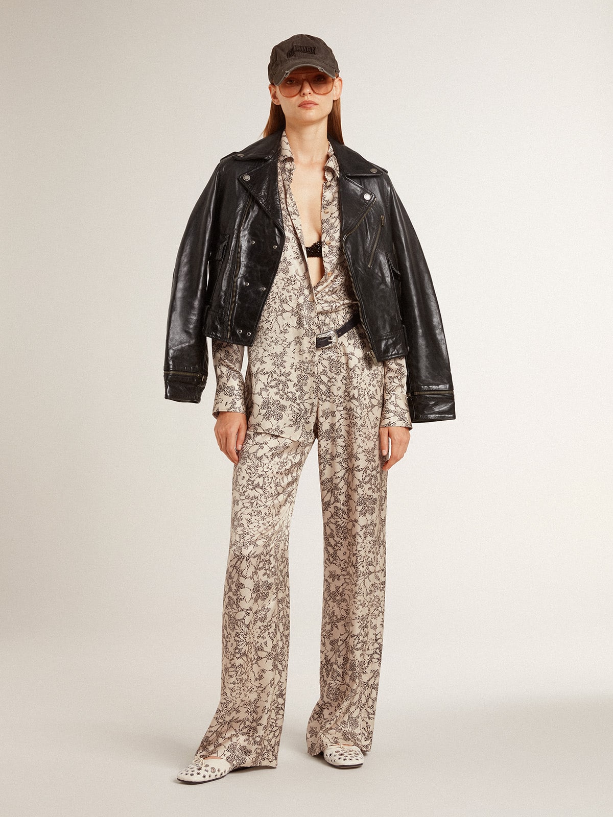 Golden Goose - Women's joggers with floral print  in 