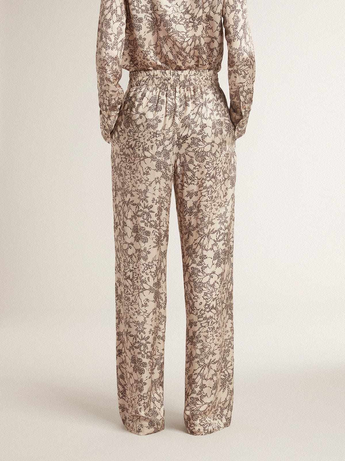 Golden Goose - Women's joggers with floral print  in 