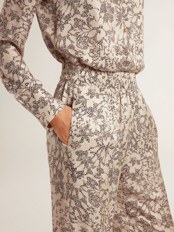 Golden Goose - Women's joggers with floral print  in 