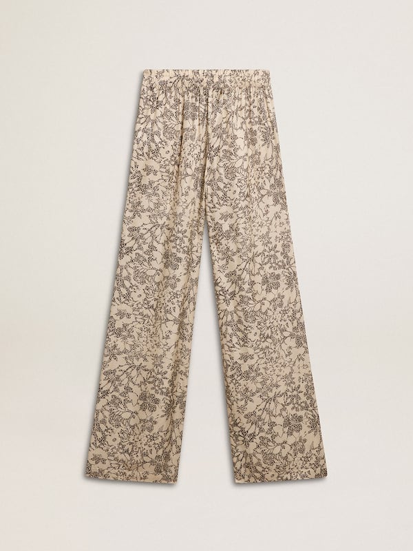 Golden Goose - Women's joggers with floral print  in 