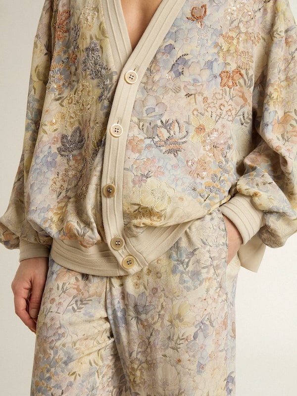Golden Goose - Women's multicolor joggers with floral print in 