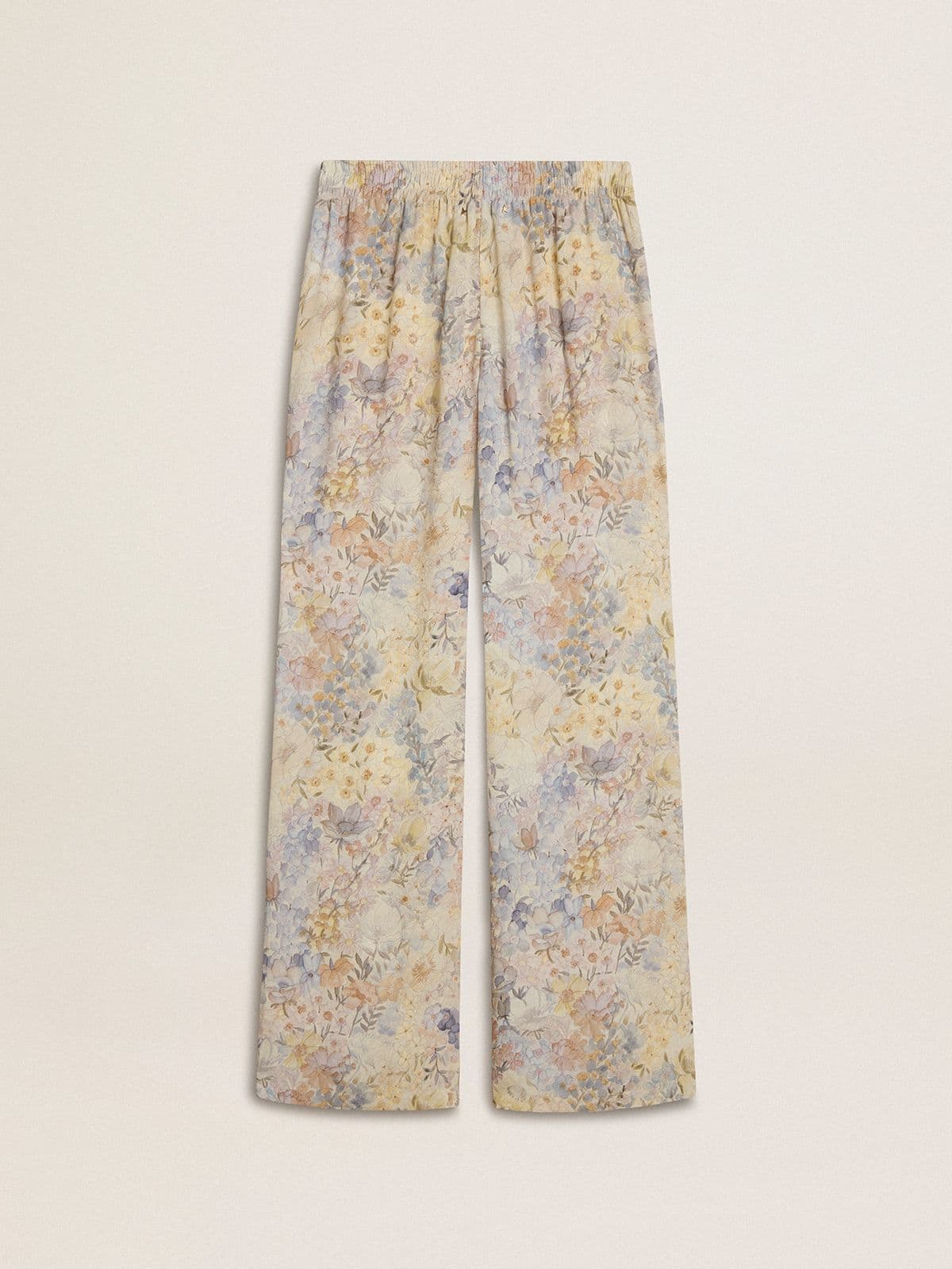 Golden Goose - Pantalone jogging da donna multicolor con stampa floreale in 