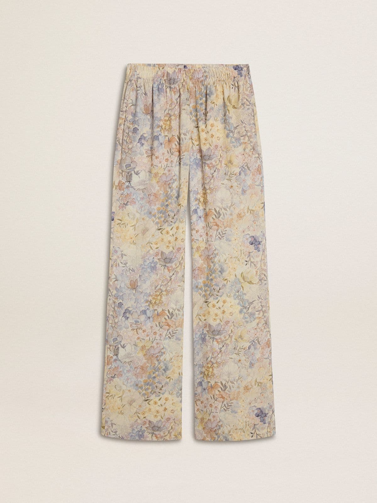 Golden Goose - Pantalone jogging da donna multicolor con stampa floreale in 