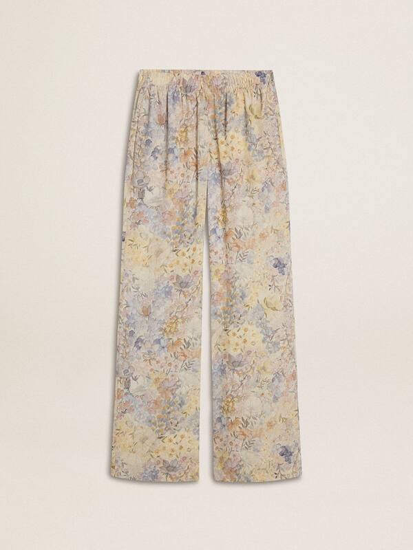 Golden Goose - Women's multicolor joggers with floral print in 