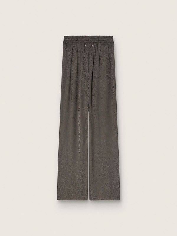 Golden Goose - Pantalon femme en satin jacquard noir in 