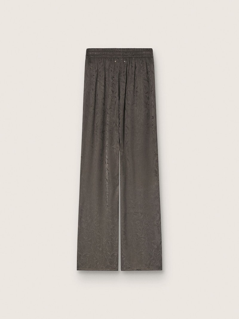 Golden Goose - Pantalon femme en satin jacquard noir in 
