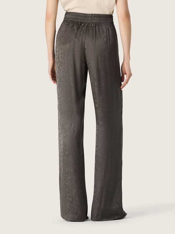Golden Goose - Pantalon femme en satin jacquard noir in 