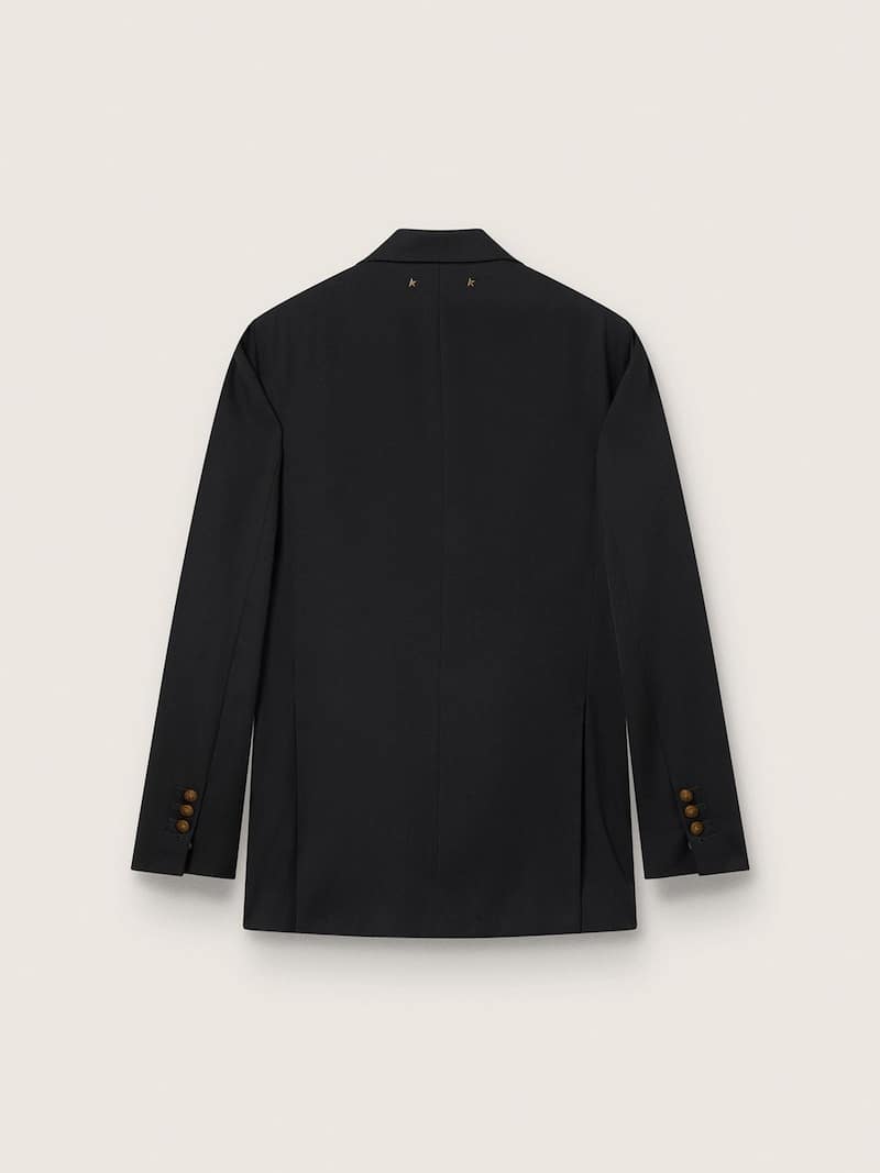 Golden Goose - Schwarzer Damenblazer mit zweireihigem Verschluss in 